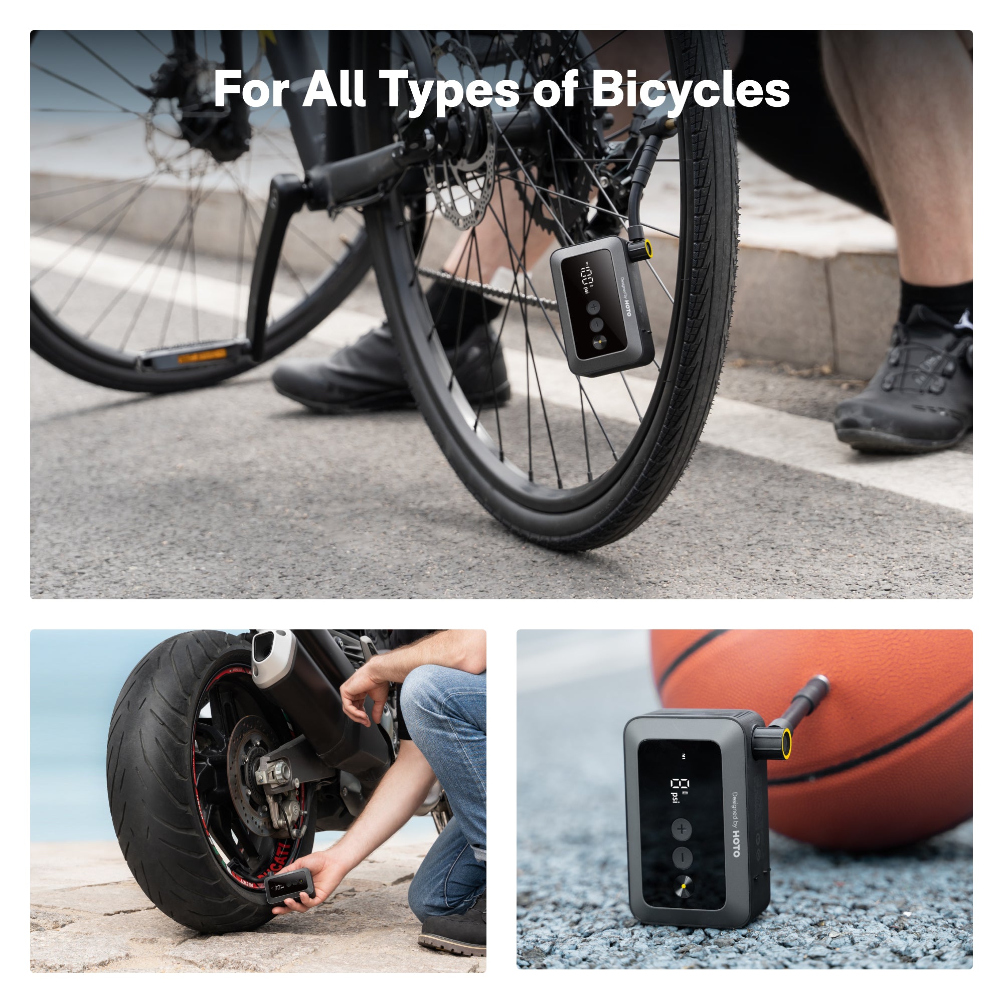 HOTO Pocket Tire Inflator — 150 PSI