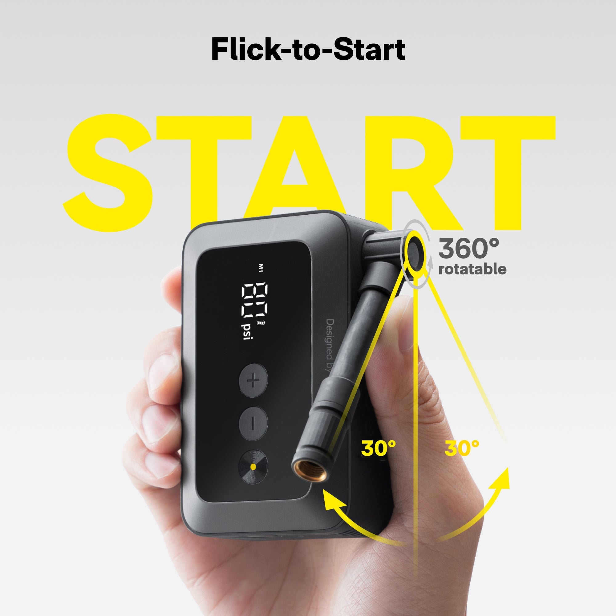 HOTO Pocket Tire Inflator — 150 PSI