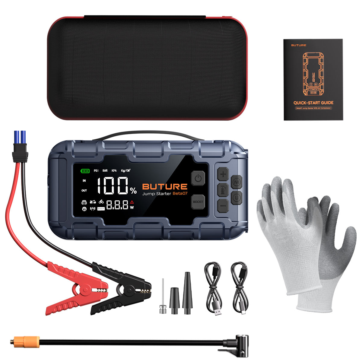 Buture Beta07 Jump Starter & Tire Inflator
