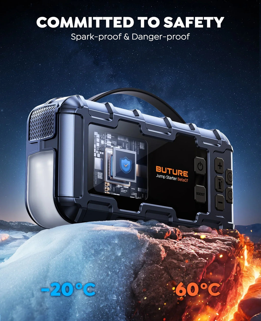 Buture Beta07 Jump Starter & Tire Inflator