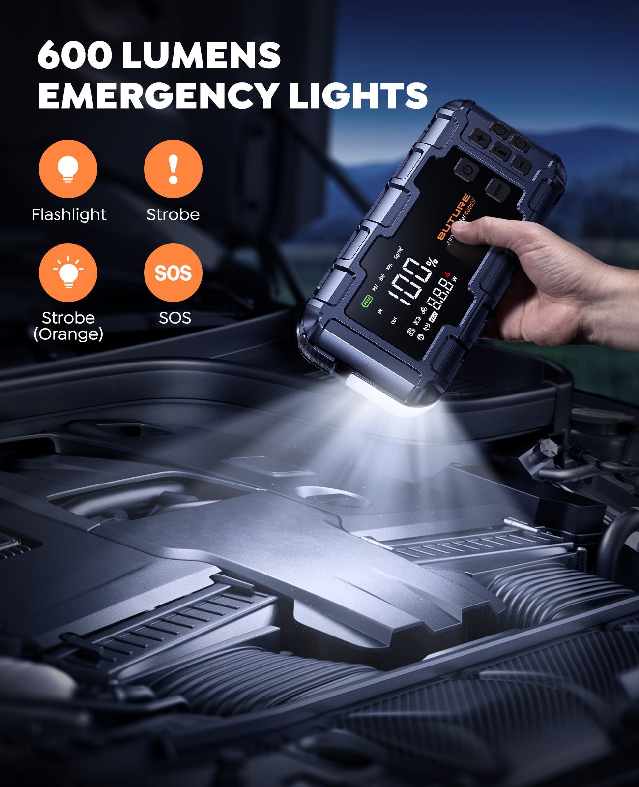 Buture Beta07 Jump Starter & Tire Inflator