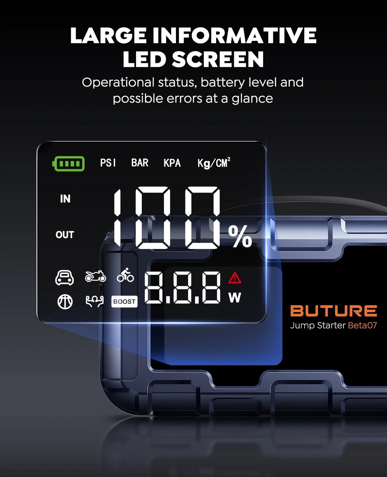 Buture Beta07 Jump Starter & Tire Inflator