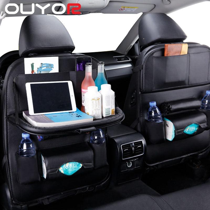 Low-Profile Vehicle Seat-Back Organizer