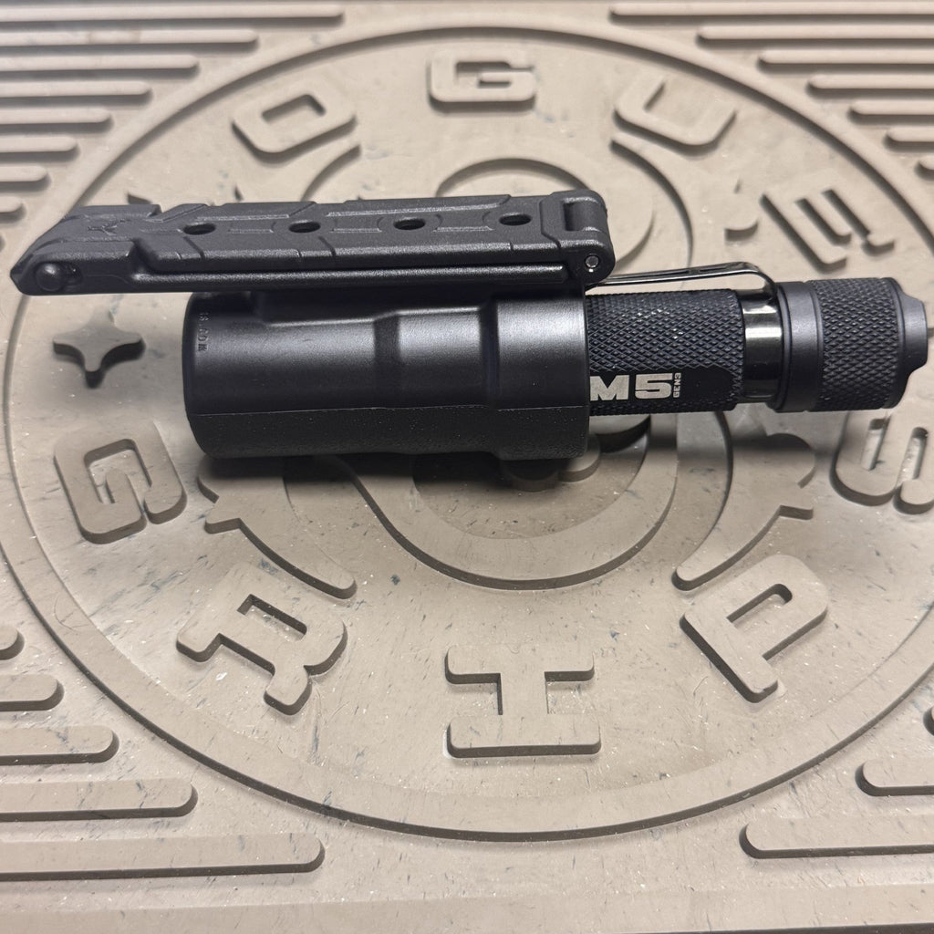 Tactical Flashlight Belt Pouch for Powertac Series — MOLLE Carry Case for Camping, Hiking & EDC | Fits E9, M5, M6, E10, E11 , Valor, WOFT.